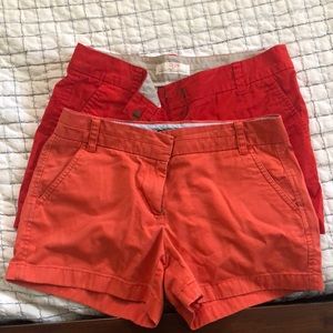 2 pairs j crew chinos